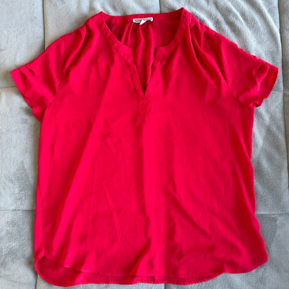 Bright Red Blouse